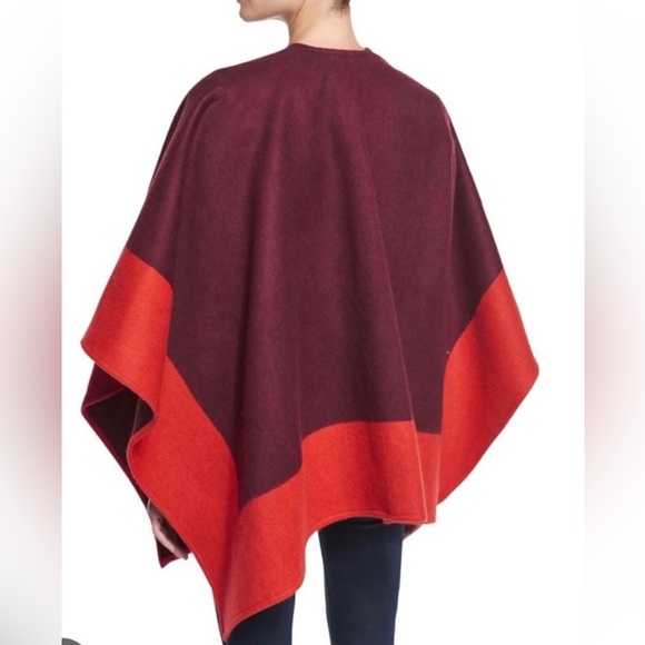 Brand new Rag & Bone Double Faced Wrap/Poncho, Reversible, 100% Merino Wool NWT - Picture 2 of 7